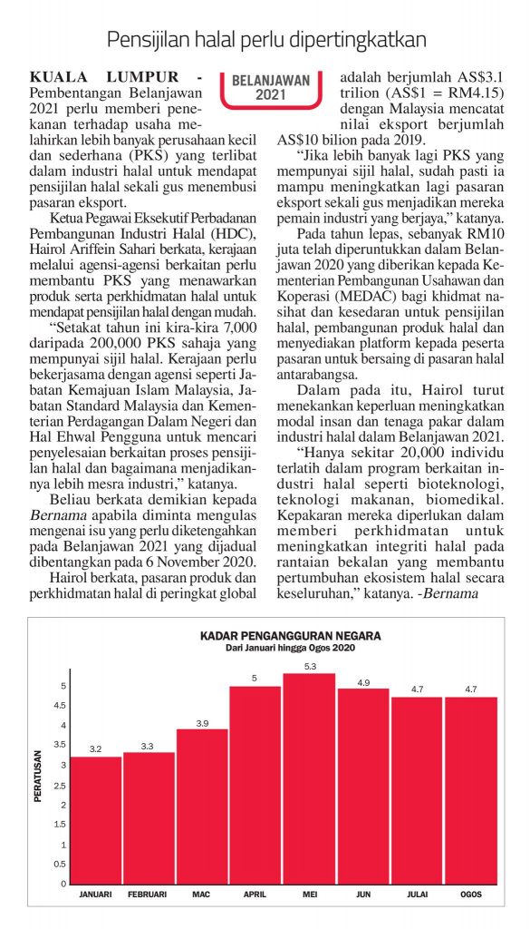 Pensijilan halal perlu dipertingkatkan