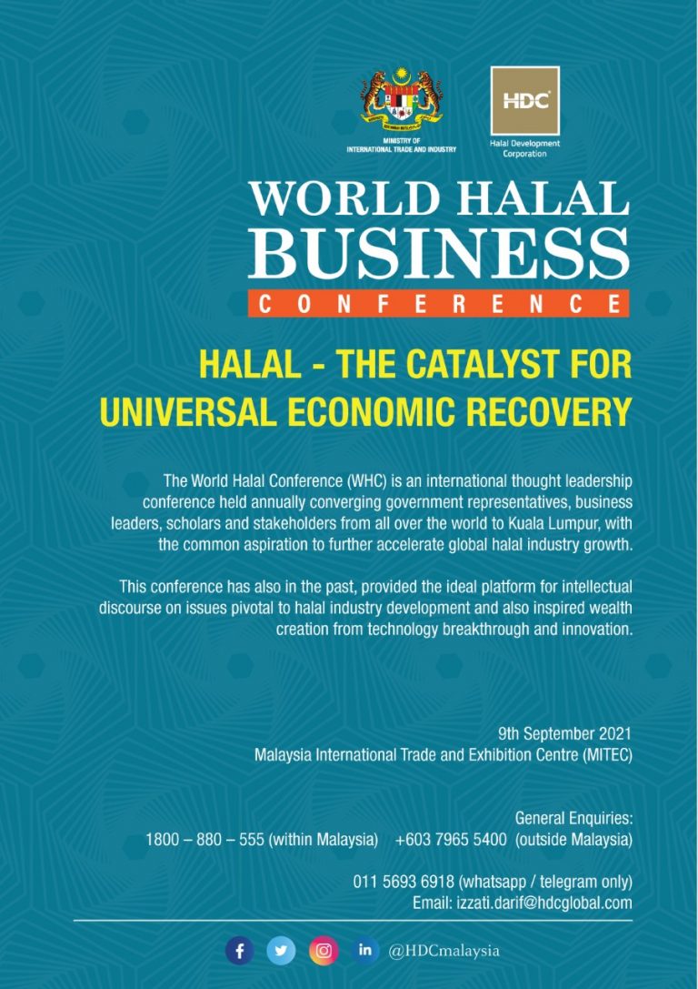 World Halal Business Conference 2021 Halal Development Corporation